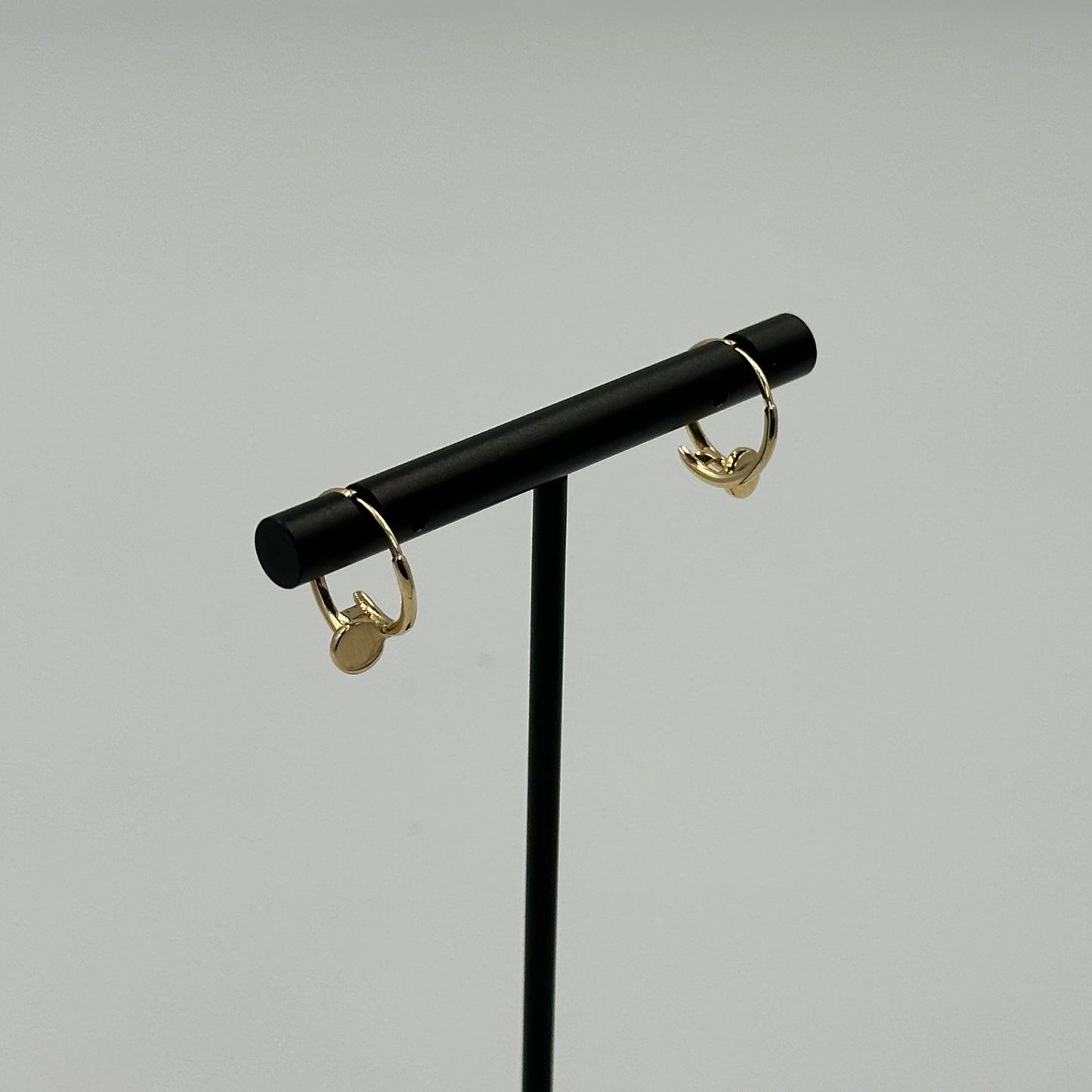 18K Yellow Gold Small JUC inspired earrings